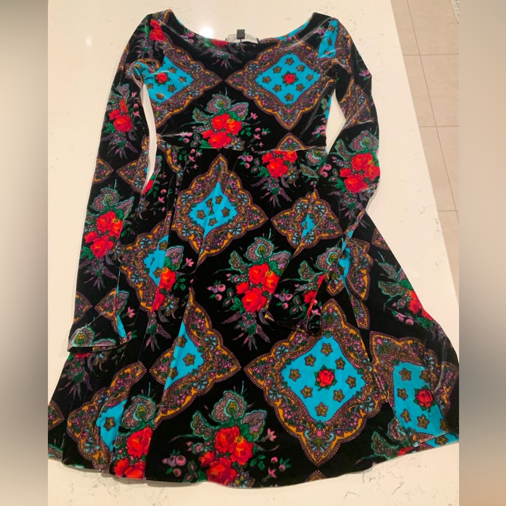 Vintage 90s Betsey Johnson Velvet Minidress Size XS-S